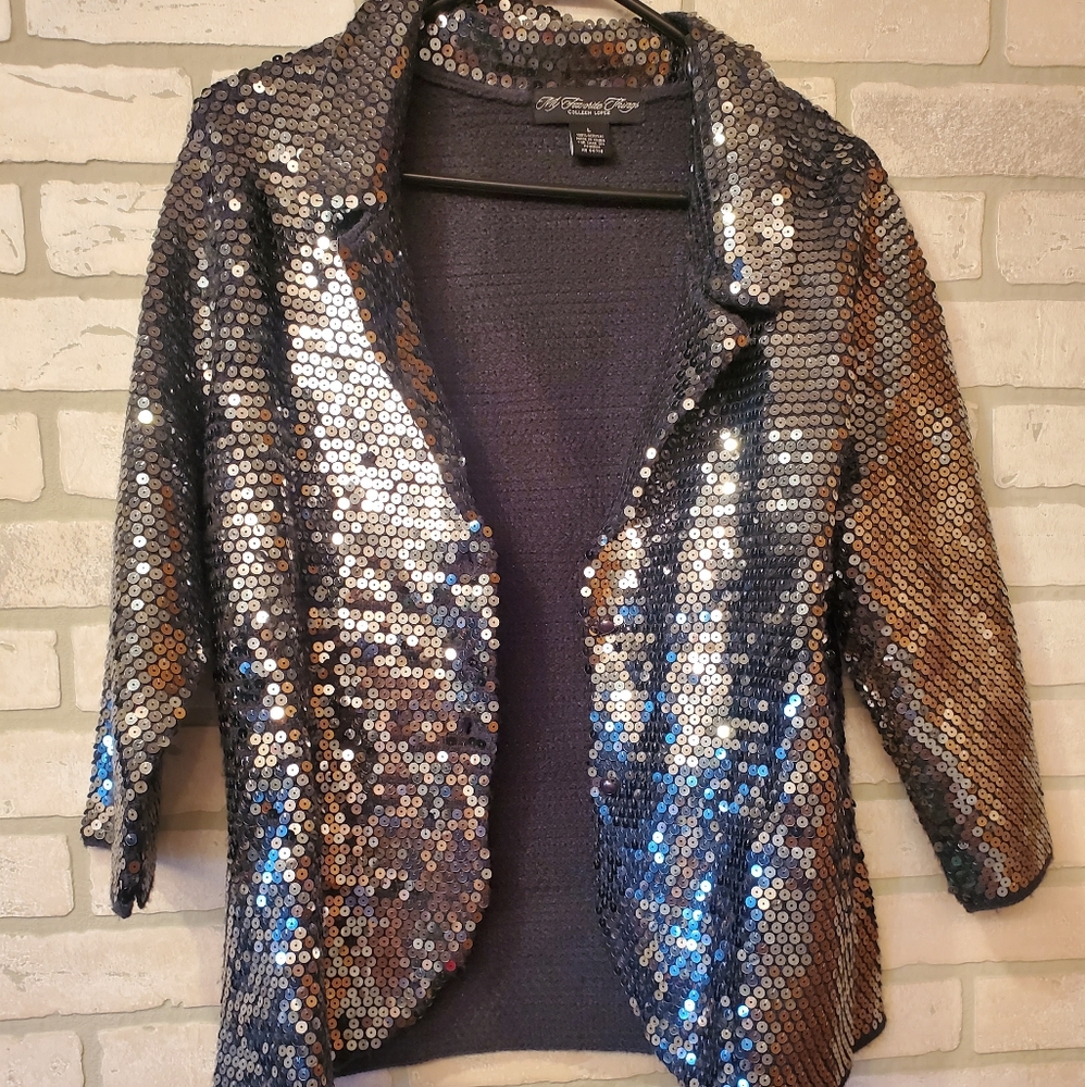Colleen Lopez Sequin Blazer